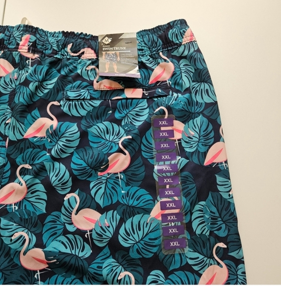 NWT Member's mark Mens Tropical Beach Resort Swim Trunk - Picture 3 of 8